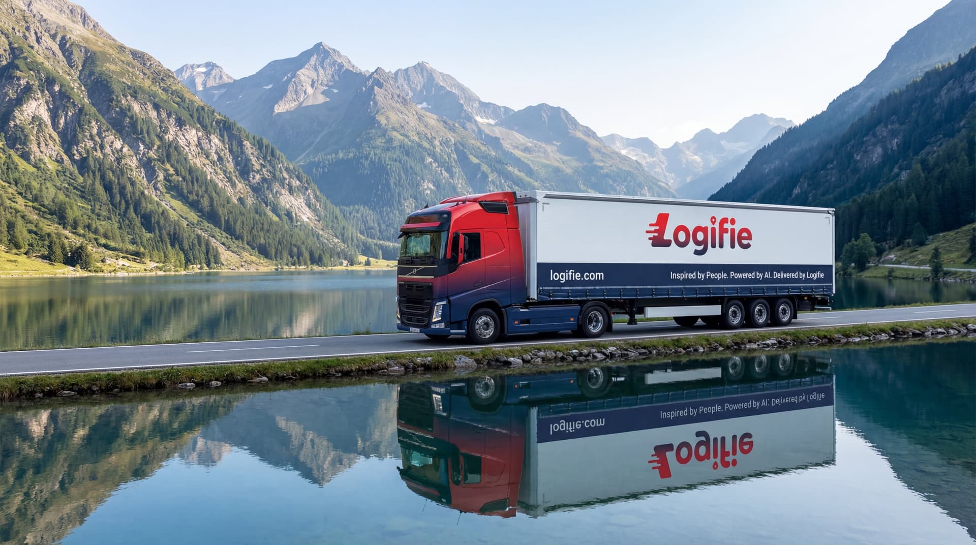 Pan-European logistics network with routes and connections